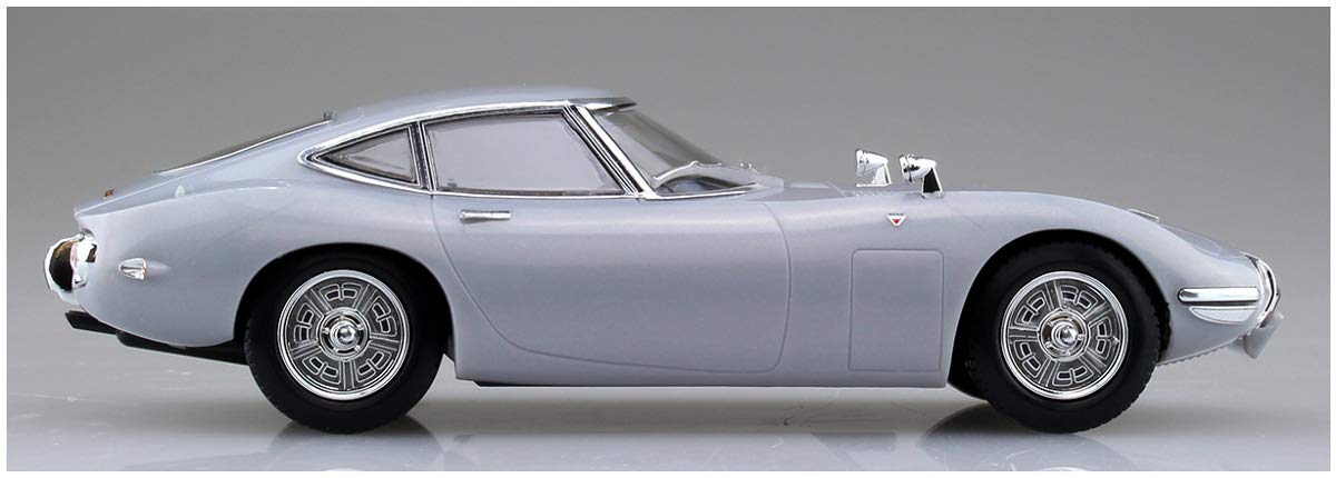 AOSHIMA 56295 Toyota 2000Gt Thunder Silver Metallic 1/32 Scale Pre-Painted Snap-Fit Kit