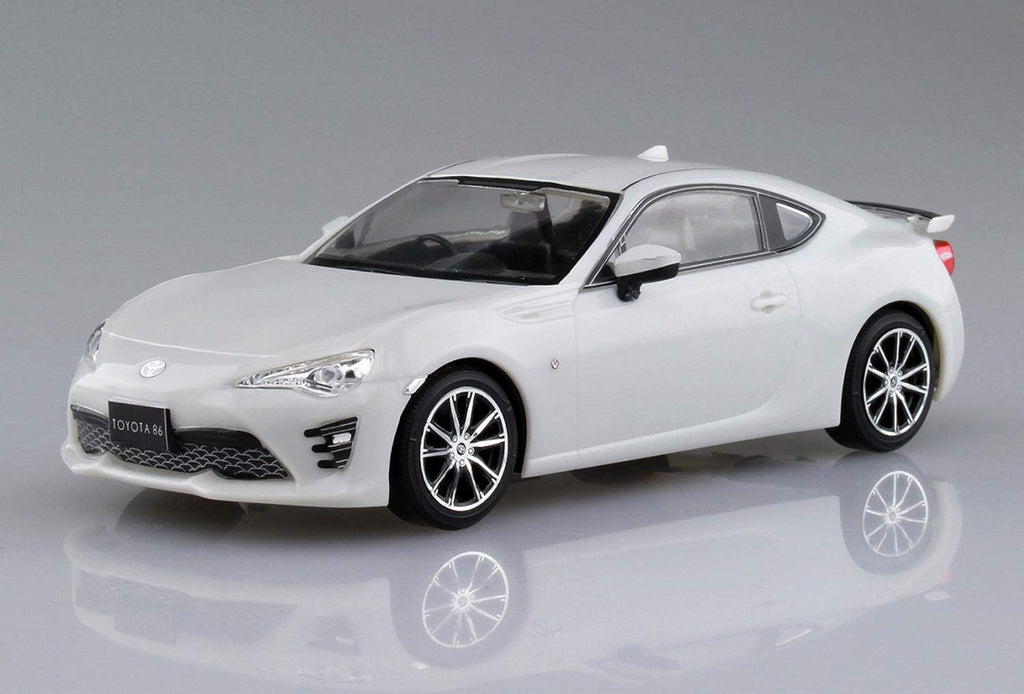 AOSHIMA 54185 Toyota 86 Crystal White Pearl 1/32 Pre-Painted Snap-Fit Kit