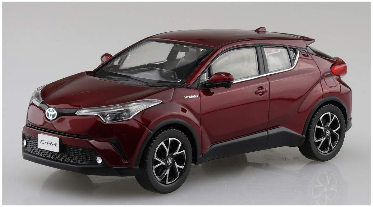 AOSHIMA 56370 06-D Toyota C-Hr Sensual Red Mica 1/32 Scale Pre-Painted Snap-Fit Kit