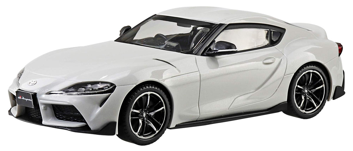 AOSHIMA The Snap Kit 1/32 Toyota Gr Supra White Metallic Plastic Model