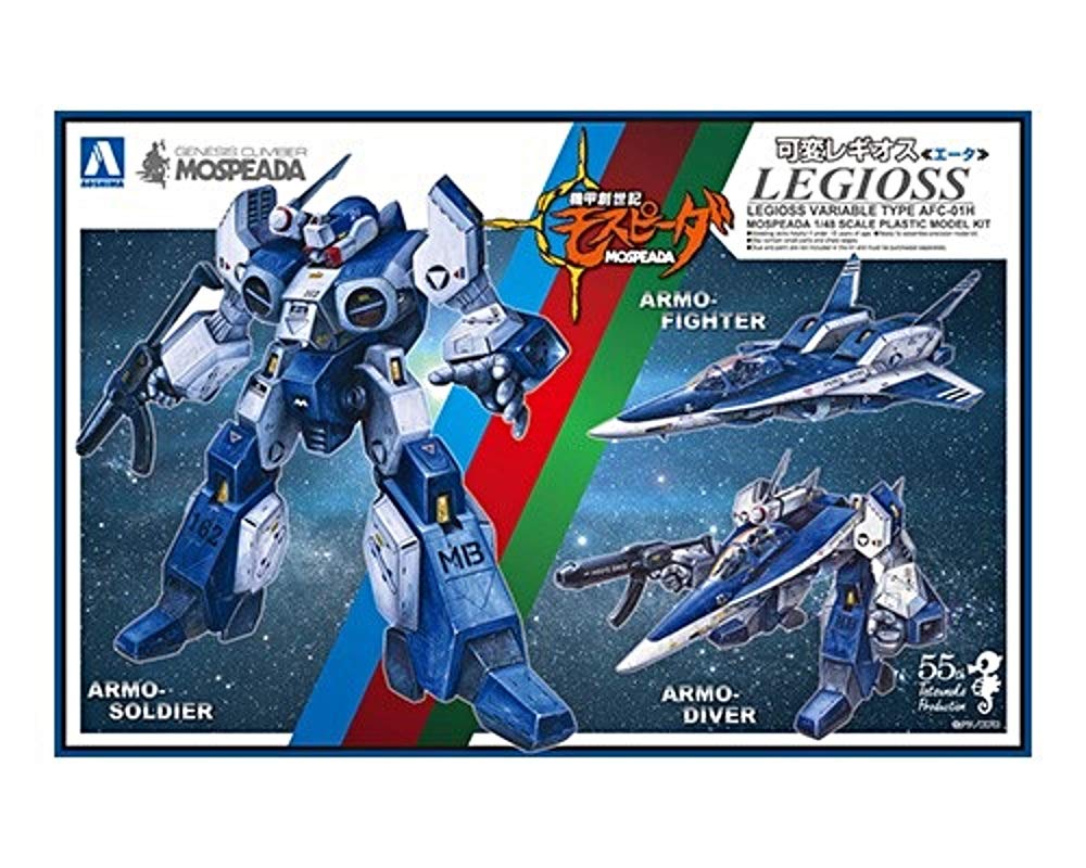 AOSHIMA 55540 Genesis Climber Mospeada Variable Legioss Eta 1/48 Scale Kit