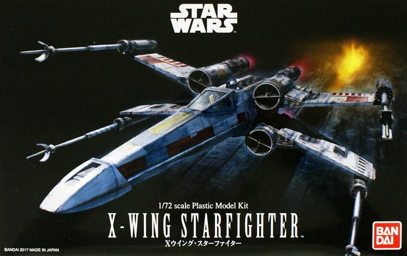 Bandai 1/72 X-wing Starfighter 2017 Ver Plastic Model Kit Star Wars