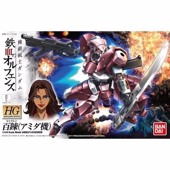 Bandai Hg 1/144 Amida's Hyakuren Plastic Model Kit Gundam Iron-blooded Orphans