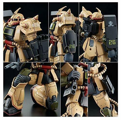 Bandai Hg 1/144 Ms-06d Zaku Desert Type Kit Gundam