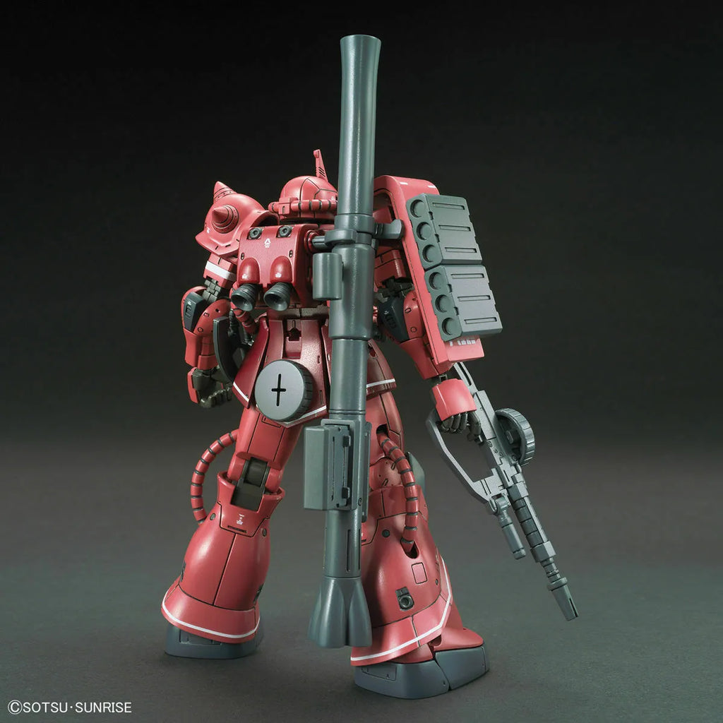 Bandai Hg 1/144 Ms-06s Zaku Ii Red Comet Ver Plastic Model Kit Gundam The Origin