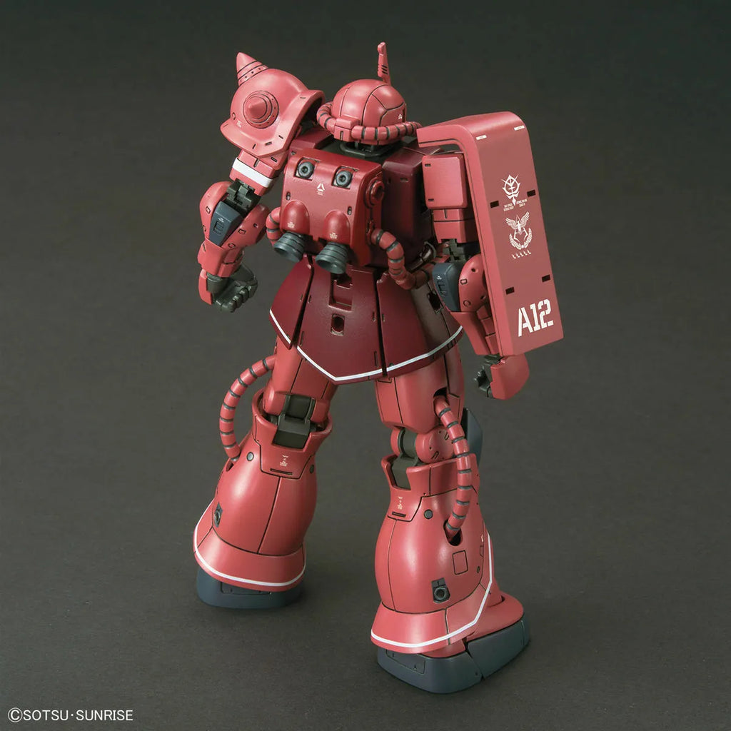 Bandai Hg 1/144 Ms-06s Zaku Ii Red Comet Ver Plastic Model Kit Gundam The Origin
