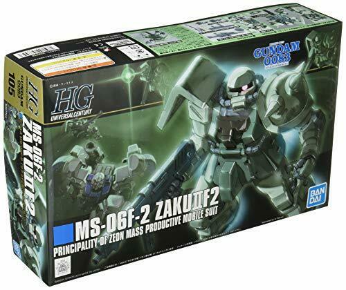 Bandai Hguc 1/144 Ms-06f-2 Zaku Ii Type F2 Zeon Ver. Plastic Model Kit