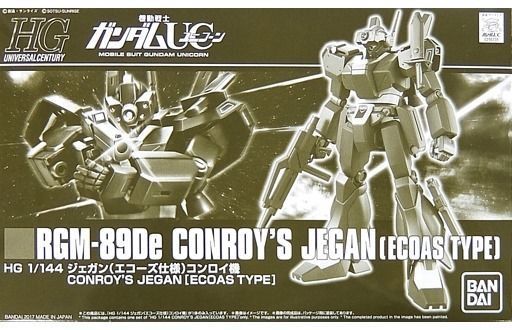 Bandai Hguc 1/144 Rgm-89de Conroy's Jegan Ecoas Type Model Kit Gundam Uc F/s