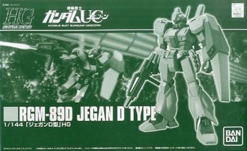 Bandai Hguc 1/144 Rgm-89d Jegan D Type Plastic Model Kit Gundam Uc Japan