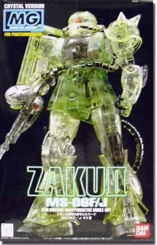Bandai Mg 1/100 Ms-06f/j Zaku Ii Crystal Ver Plastic Model Kit Gundam Japan