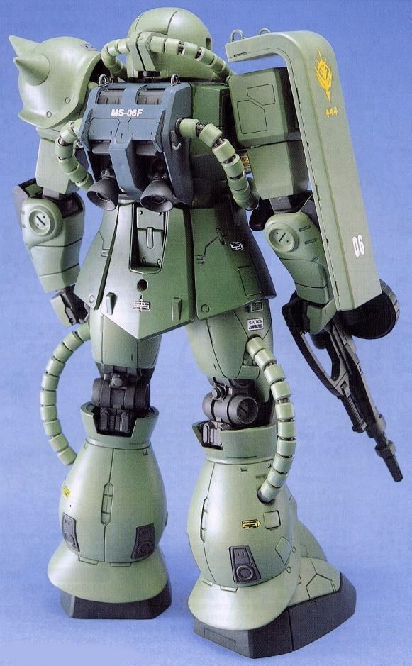 Bandai Mg 1/100 Ms-06f/s Zaku Ii Plastic Model Kit Mobile Suit Gundam