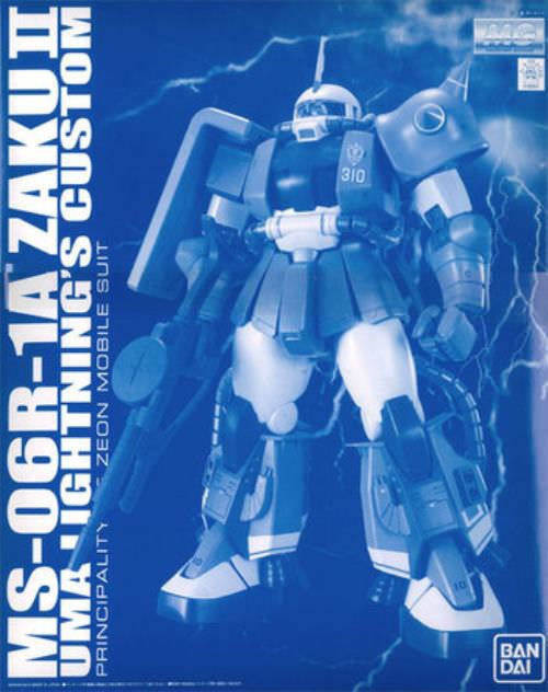 Bandai Mg 1/100 Ms-06r-1 Zaku Ii Yuma Lightning's Custom Plastic Model Kit