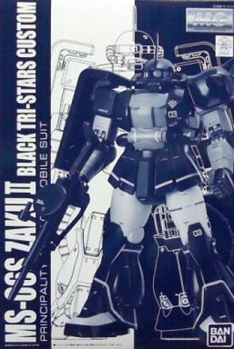 Bandai Mg 1/100 Ms-06s Zaku Ii Black Tri-stars Custom Ver 2.0 Plastic Model Kit