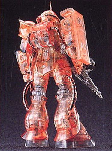 Bandai Mg 1/100 Ms-06s Zaku Ii Char's Custom Crystal Ver Plastic Model Kit