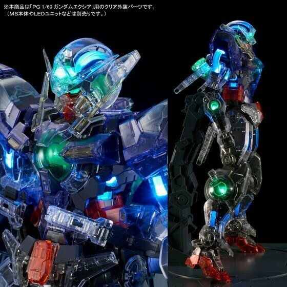 Bandai Pg 1/60 Clear Color Body For Gundam Exia Plastic Model Kit