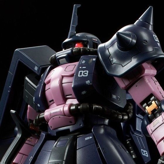 Bandai Rg 1/144 Ms-06r-1a Black Tri-stars Zaku Ii Model Kit Gundam Msv