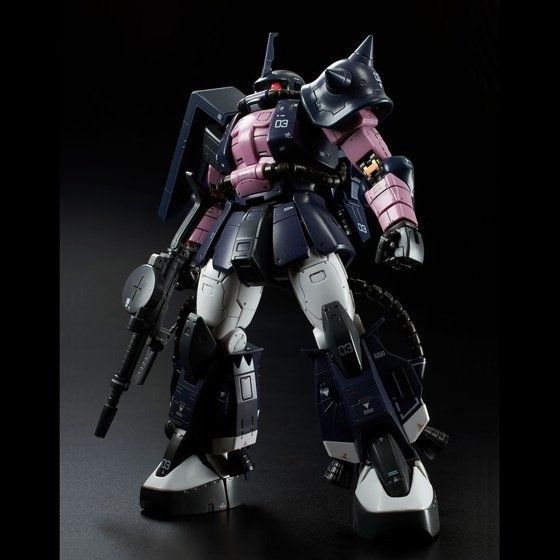 Bandai Rg 1/144 Ms-06r-1a Black Tri-stars Zaku Ii Model Kit Gundam Msv