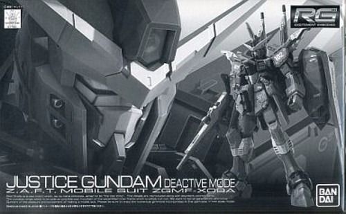 Bandai Rg 1/144 Zgmf-x09a Justice Gundam Deactive Mode Model Kit Gundam Seed
