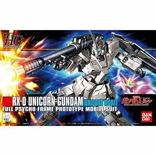 Bandai Rx-0 Unicorn Gundam Unicorn Mode Hguc 1/144 Gunpla Model Kit