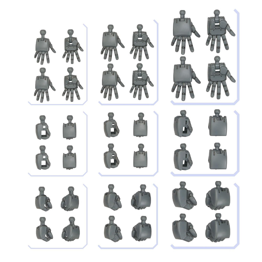 Bandai Spirits Gunpla 04 Round Build Hands - Color Coded Plastic Model Set