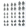 Bandai Spirits Gunpla 04 Round Build Hands - Color Coded Plastic Model Set