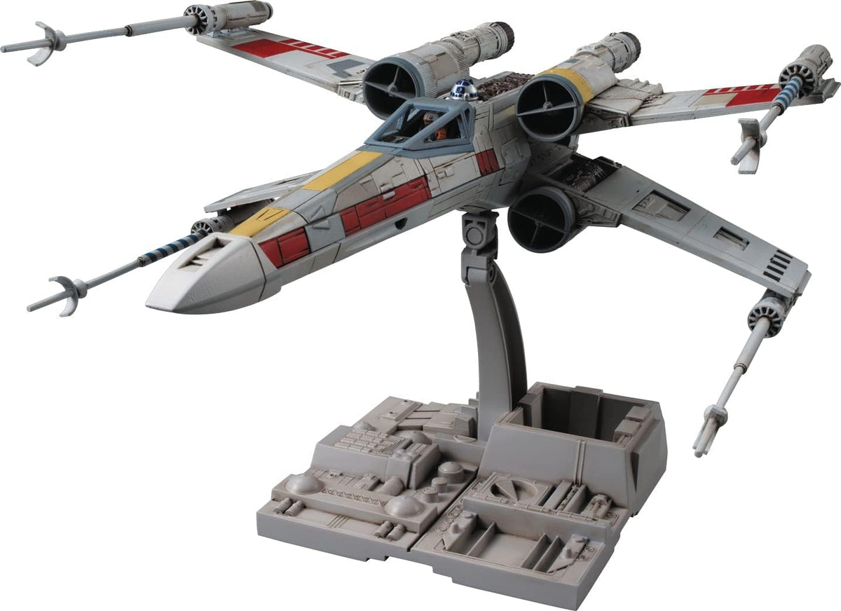 Bandai Spirits Star Wars Color-Coded 1/72 X-Wing Starfighter Model - New Version