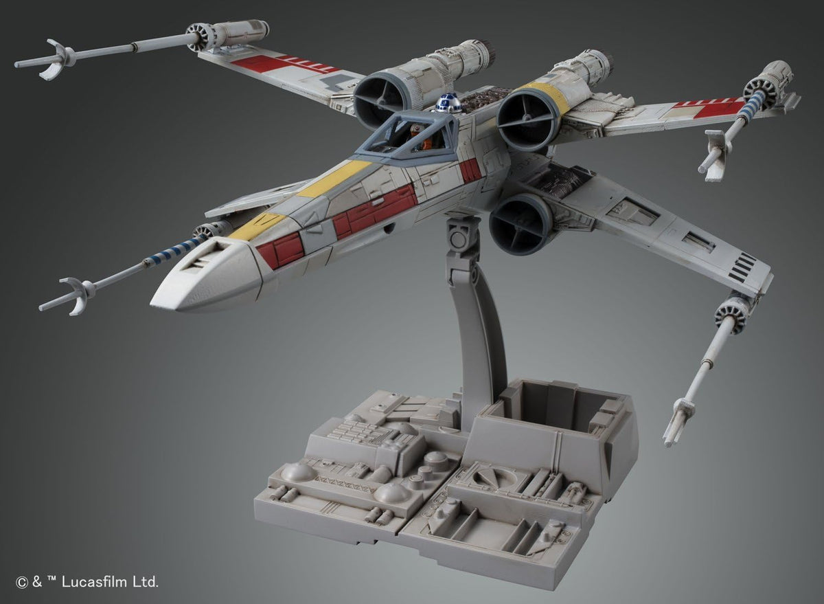 Bandai Spirits Star Wars Color-Coded 1/72 X-Wing Starfighter Model - New Version