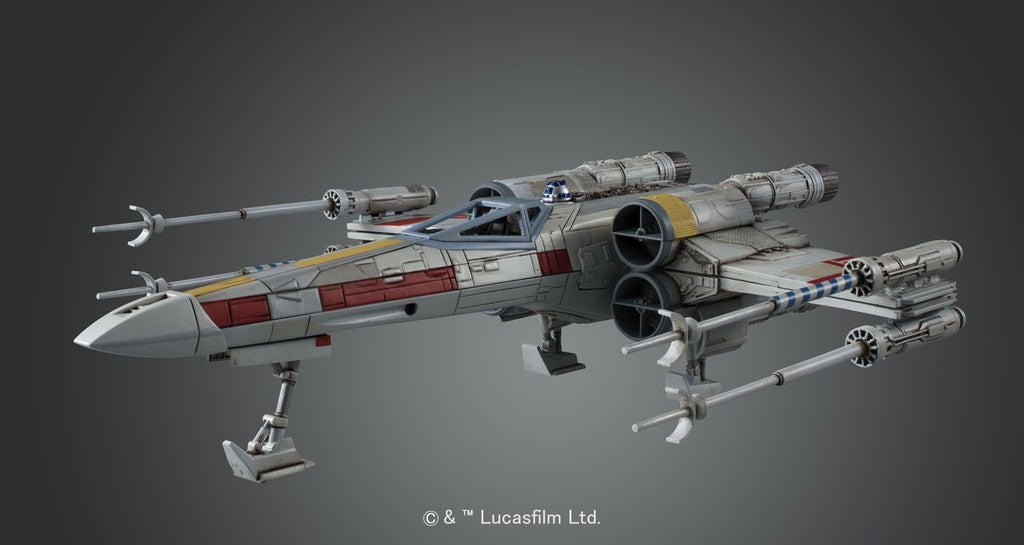 Bandai Spirits Star Wars Color-Coded 1/72 X-Wing Starfighter Model - New Version