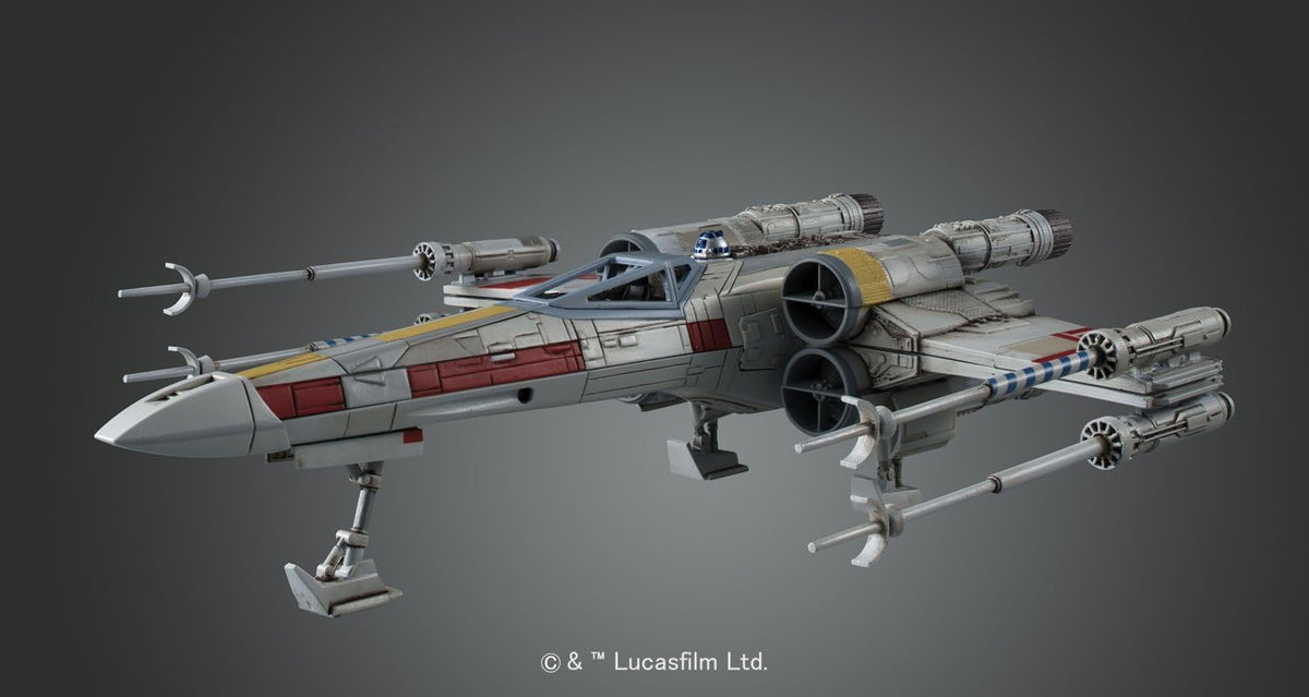 Bandai Spirits Star Wars Color-Coded 1/72 X-Wing Starfighter Model - New Version