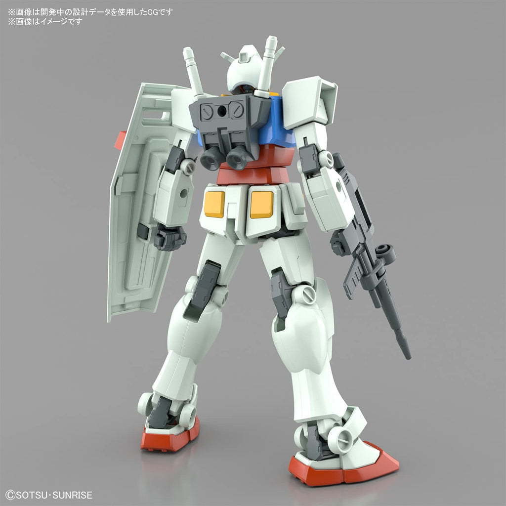 BANDAI Entry Grade 1/144 Rx-78-2 Gundam Full Weapon Set Plastic Model
