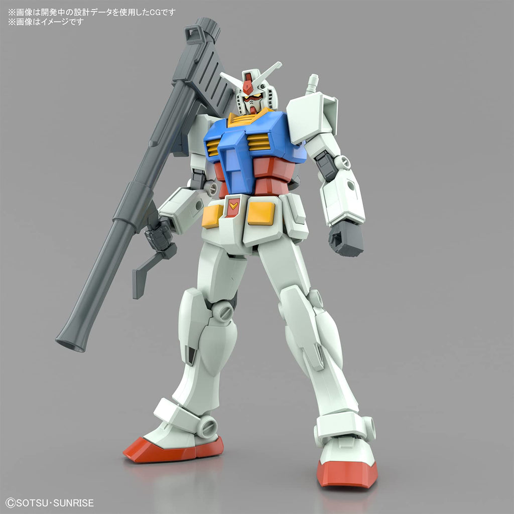 BANDAI Entry Grade 1/144 Rx-78-2 Gundam Full Weapon Set Plastic Model