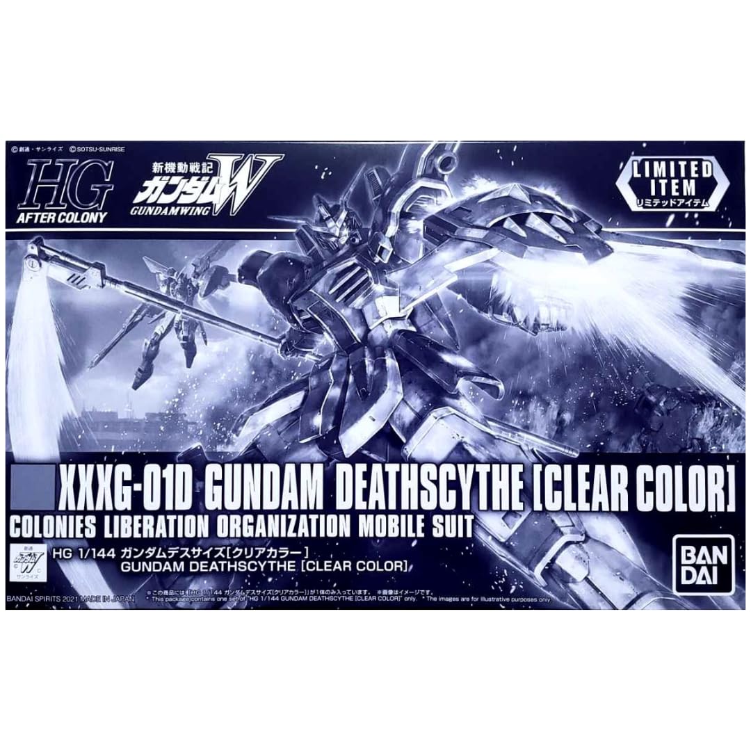 Bandai Spirits Hg 1/144 Gundam Deathscythe Clear Color Event Exclusive Model