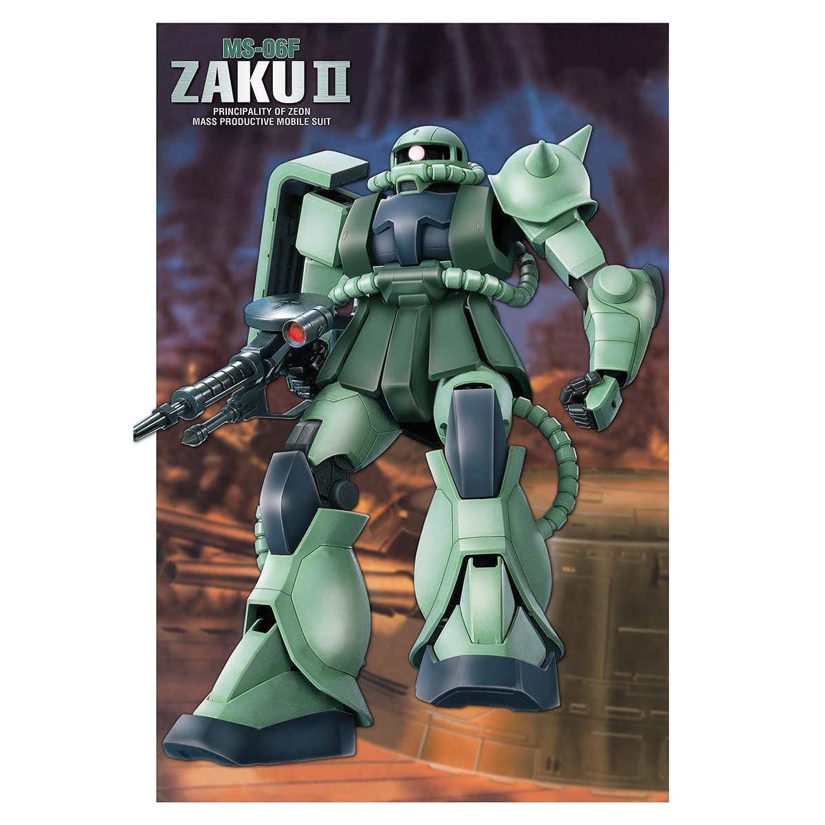 BANDAI First Grade Gundam Fg-03 Ms-06F Zaku Ii 1/144 Scale Kit