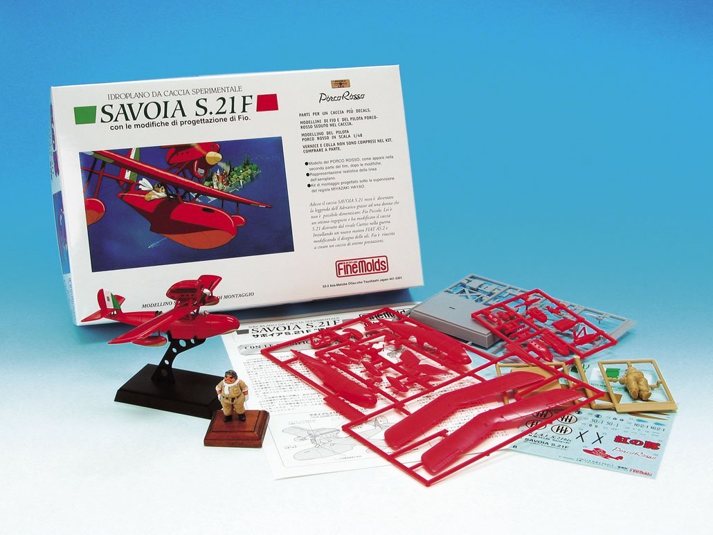 FINE MOLDS Fj3 Savoia S.21F Seaplane Latter Model Porco Rosso Crimson Pig 1/72 Scale Kit