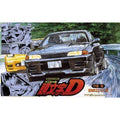 Fujimi Initial D 02 Skyline Gt-r Bnr32 Plastic Car Toys Made In Japan Scale Model Kit