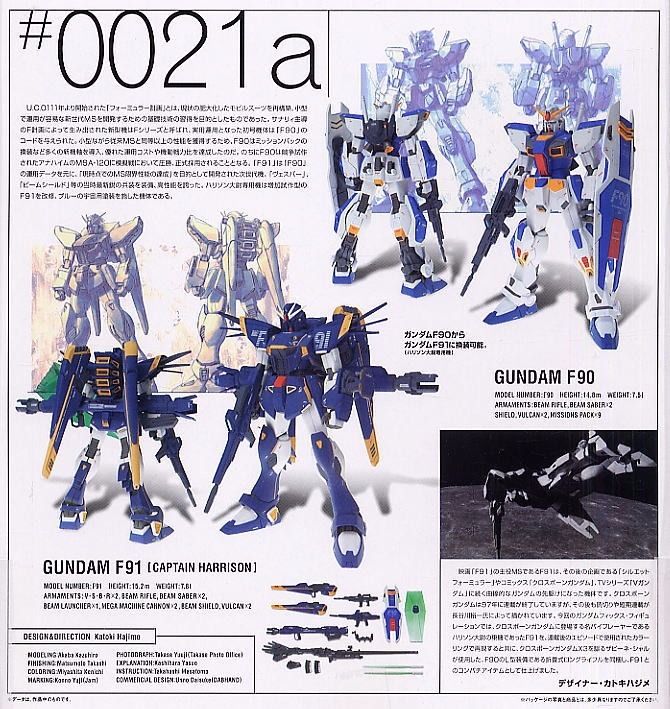 Gundam Fix Figuration #0021a Gundam F90 & Gundam F91 Captain Harrison Bandai
