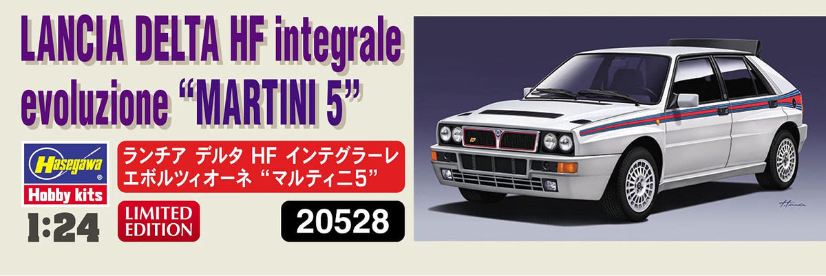 Hasegawa 1/24 Lancia Delta Hf Integrale Evoluzione Martini 5 Classical Car Models