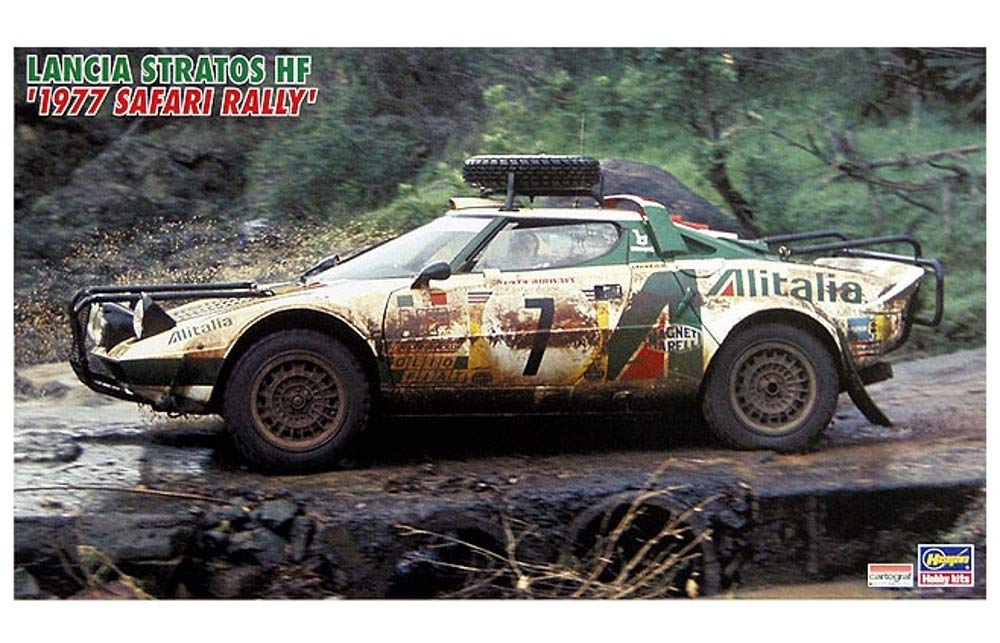 HASEGAWA 1/24 Lancia Stratos Hf '1977 Safari Rally' Plastic Model