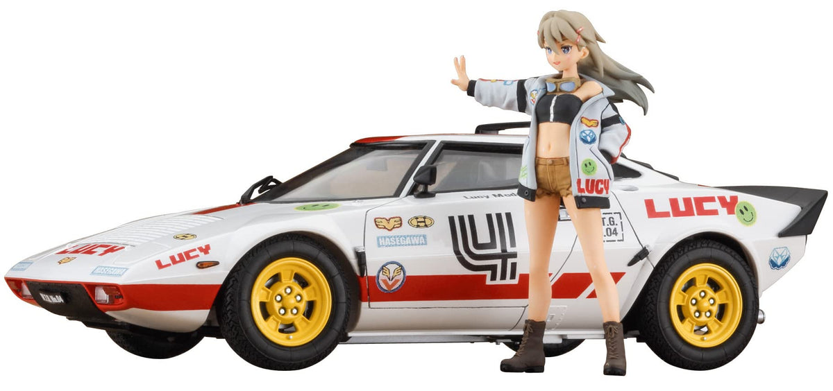 Hasegawa 1/24 Wild Egg Girls No.04 Lancia Stratos Lucy Mcdonnell W / Figure Plastic Model Sp528