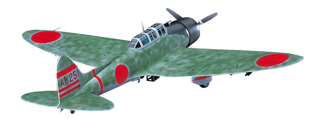 HASEGAWA 1/48 Aichi D3A1 Type 99 Carrier Dive Bomber Val Model 11 'Midway Island' Plastic Model