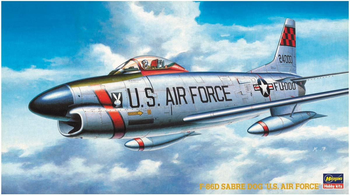 HASEGAWA Bp5 North American F-86D Sabre Usaf 1/72 Scale Kit