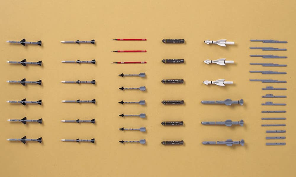 HASEGAWA 1/72 Aircraft Weapons V U.S. Missiles & Launcher Set Plastic Model