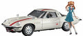 Hasegawa Evangelion Nerv Officer For Cars 1/24 Plastic & Asuka Langley