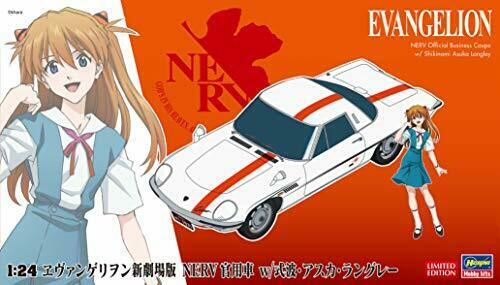 Hasegawa Evangelion Nerv Officer For Cars 1/24 Plastic & Asuka Langley