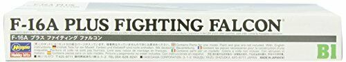Hasegawa F-16a Plus Fighting Falcon Plastic Model