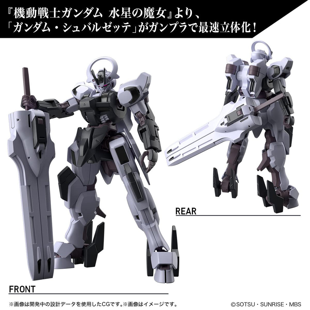 Hg Mobile Suit Gundam Witch Of Mercury Gundam Schwarzette 1/144 Scale Color Coded Plastic Model