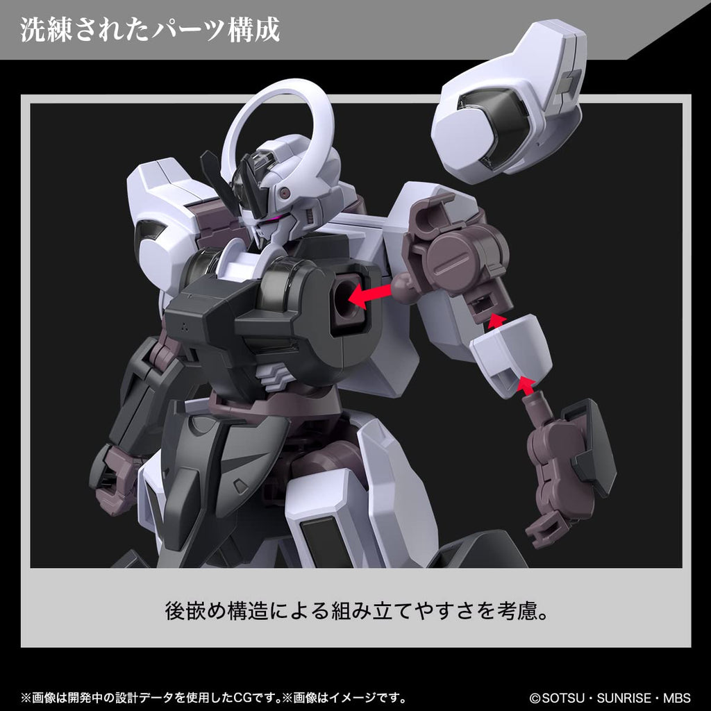 Hg Mobile Suit Gundam Witch Of Mercury Gundam Schwarzette 1/144 Scale Color Coded Plastic Model