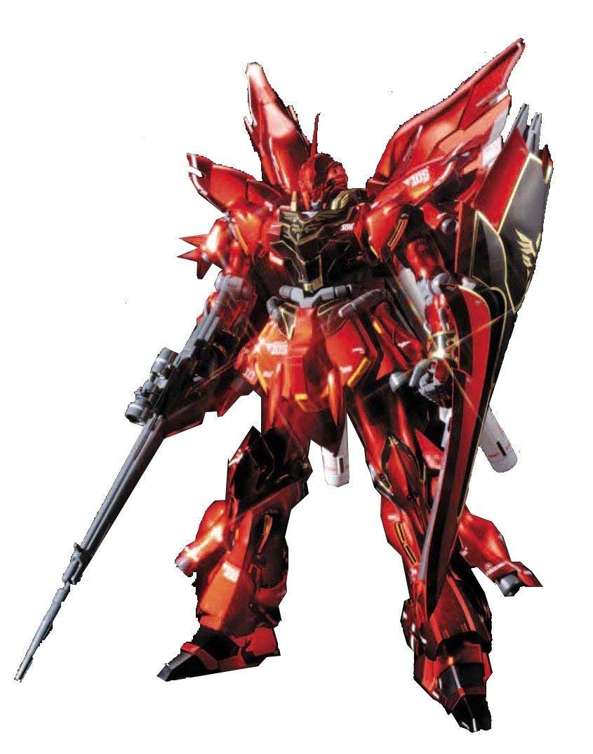 BANDAI Gundam Msn-06S Sinanju Titanium Finish 1/144 Scale Kit