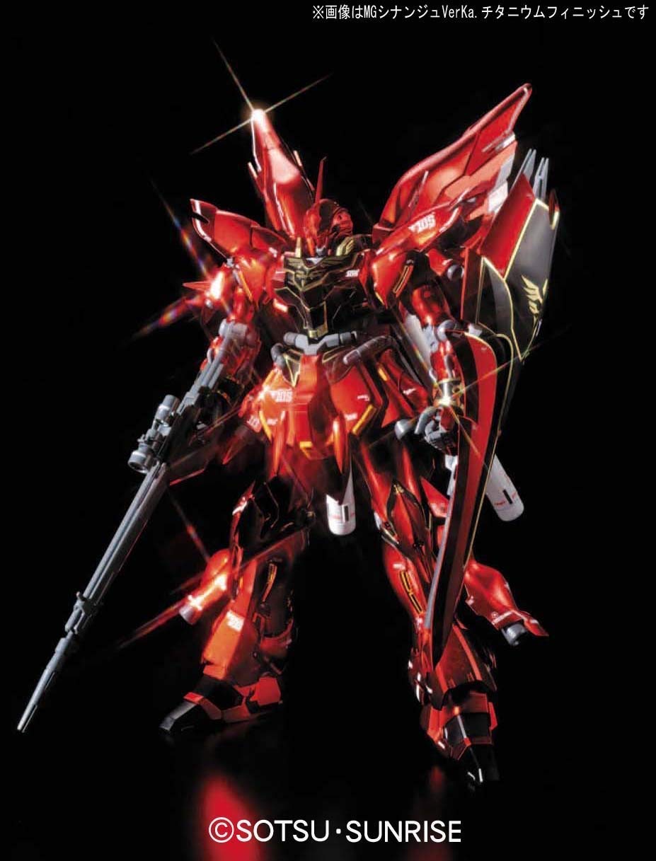 BANDAI Gundam Msn-06S Sinanju Titanium Finish 1/144 Scale Kit
