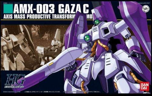 BANDAI Hguc 062 Gundam Amx-003 Gaza C 1/144 Scale Kit
